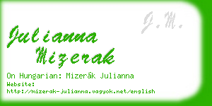 julianna mizerak business card